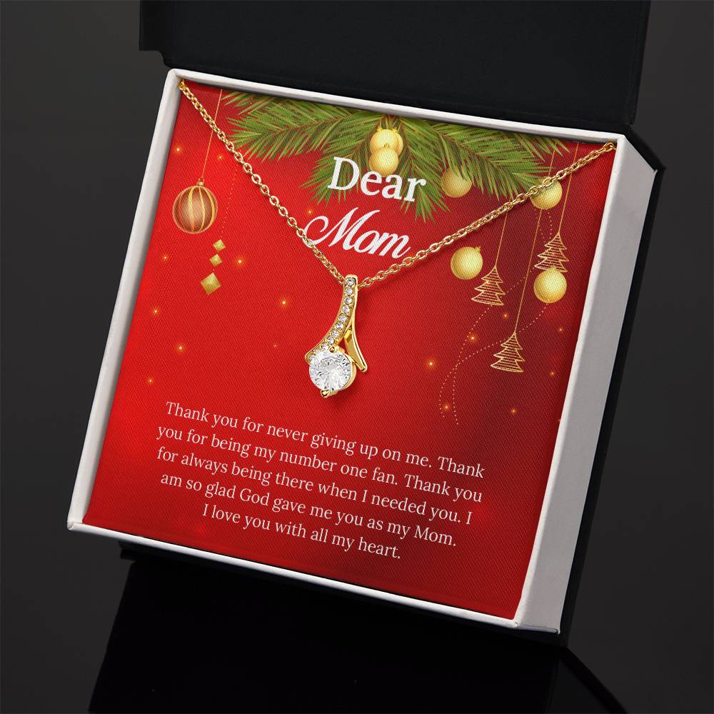 UNIDAZE Christmas Gift For Mom, To My Mom, Gift for Mom, Christmas Gift, Gift for her, Mom Gift, Jewelry Necklace Gift, Necklace with Message Card ShineOn Fulfillment C30084TG C30084TY PB23-WOOD PT-4363 TNM-1 USER-188348