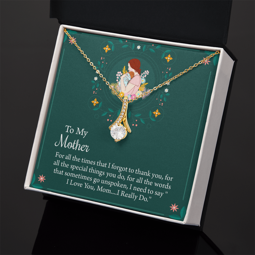 To My Mother Necklace, Thoughtful Present from Son, Mom Necklace From daughter, Mothers Day Gift for Mom