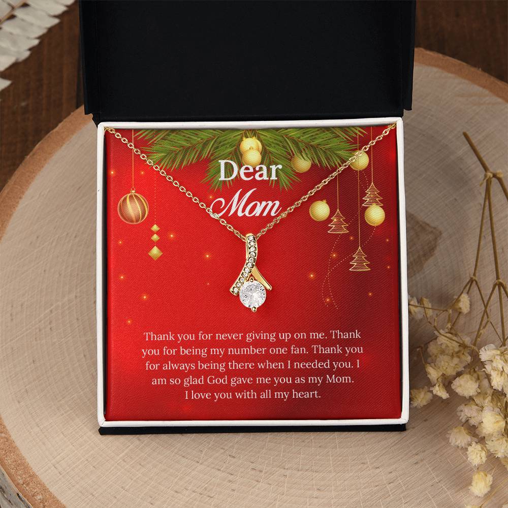 UNIDAZE Christmas Gift For Mom, To My Mom, Gift for Mom, Christmas Gift, Gift for her, Mom Gift, Jewelry Necklace Gift, Necklace with Message Card ShineOn Fulfillment C30084TG C30084TY PB23-WOOD PT-4363 TNM-1 USER-188348