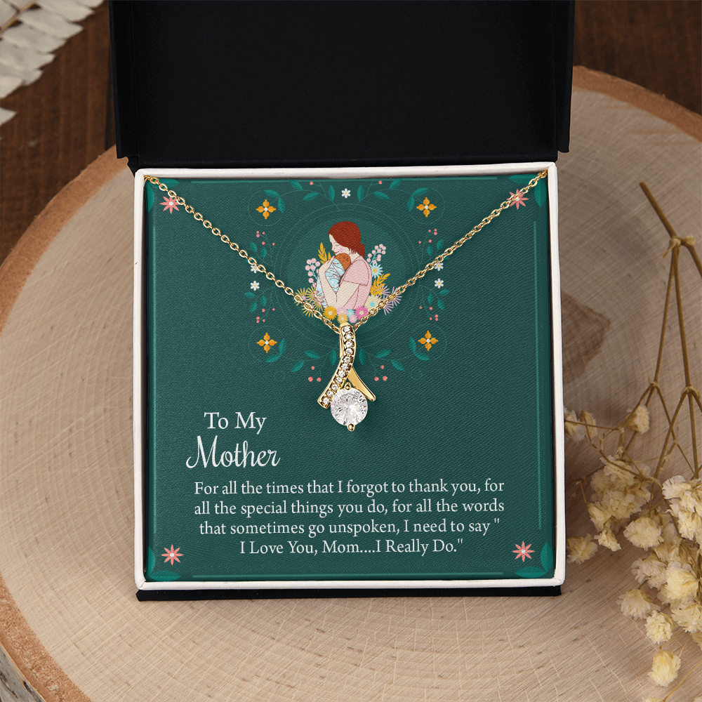 To My Mother Necklace, Thoughtful Present from Son, Mom Necklace From daughter, Mothers Day Gift for Mom