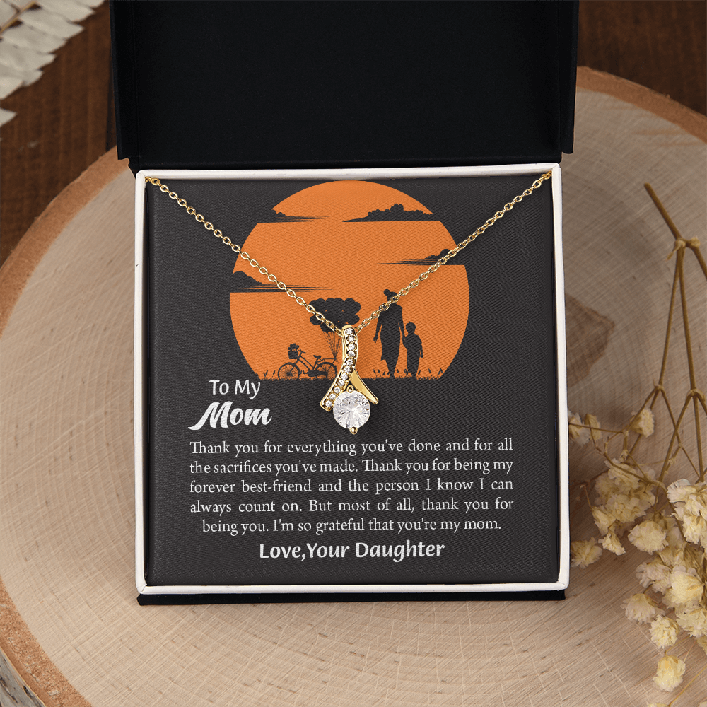 Gift For Mom, Mom from Daughter Alluring Beauty Necklace Gift,  Mothers Day Gift,  Birthday Gift