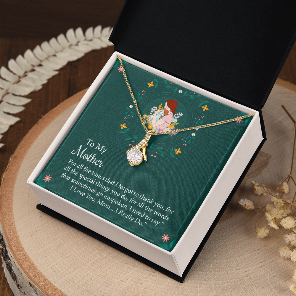 To My Mother Necklace, Thoughtful Present from Son, Mom Necklace From daughter, Mothers Day Gift for Mom