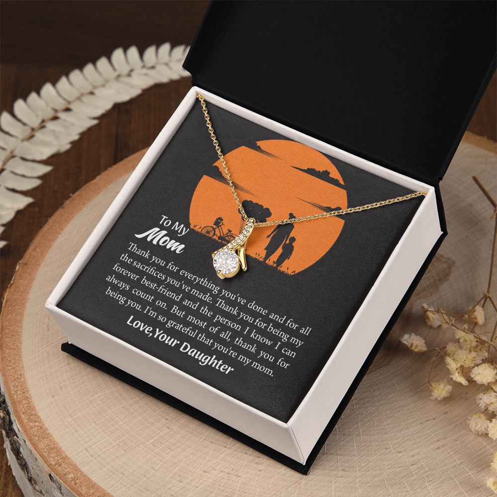 Gift For Mom, Mom from Daughter Alluring Beauty Necklace Gift,  Mothers Day Gift,  Birthday Gift