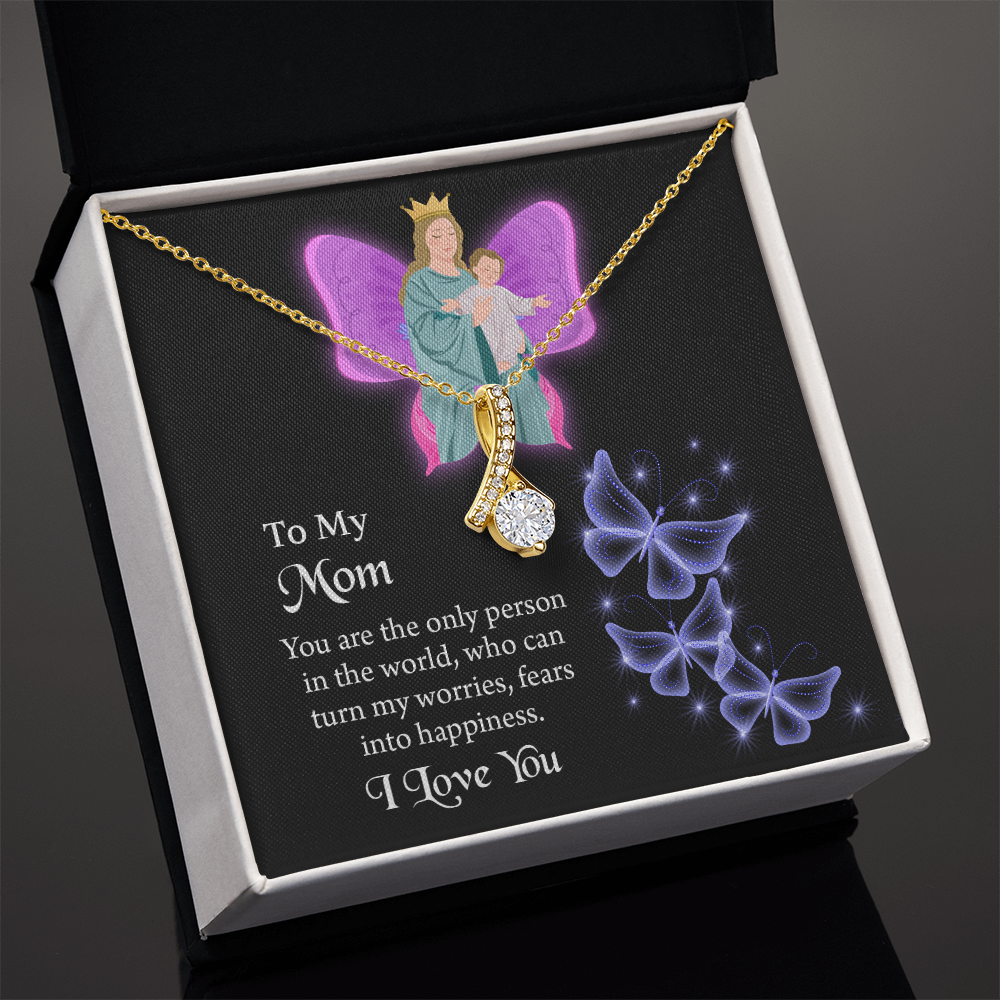 To My Mom  Alluring Beauty Necklace, Jewelry for Mom, Gift for Mom, Mothers Day Necklace