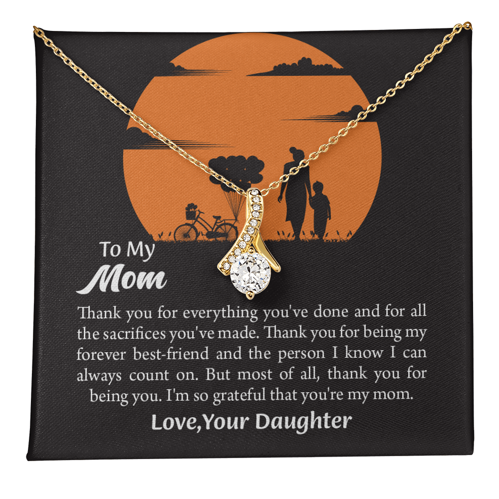 Gift For Mom, Mom from Daughter Alluring Beauty Necklace Gift,  Mothers Day Gift,  Birthday Gift