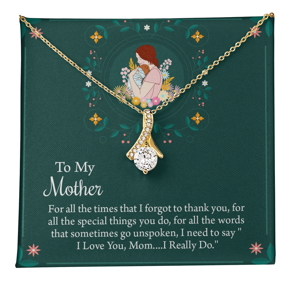 To My Mother Necklace, Thoughtful Present from Son, Mom Necklace From daughter, Mothers Day Gift for Mom