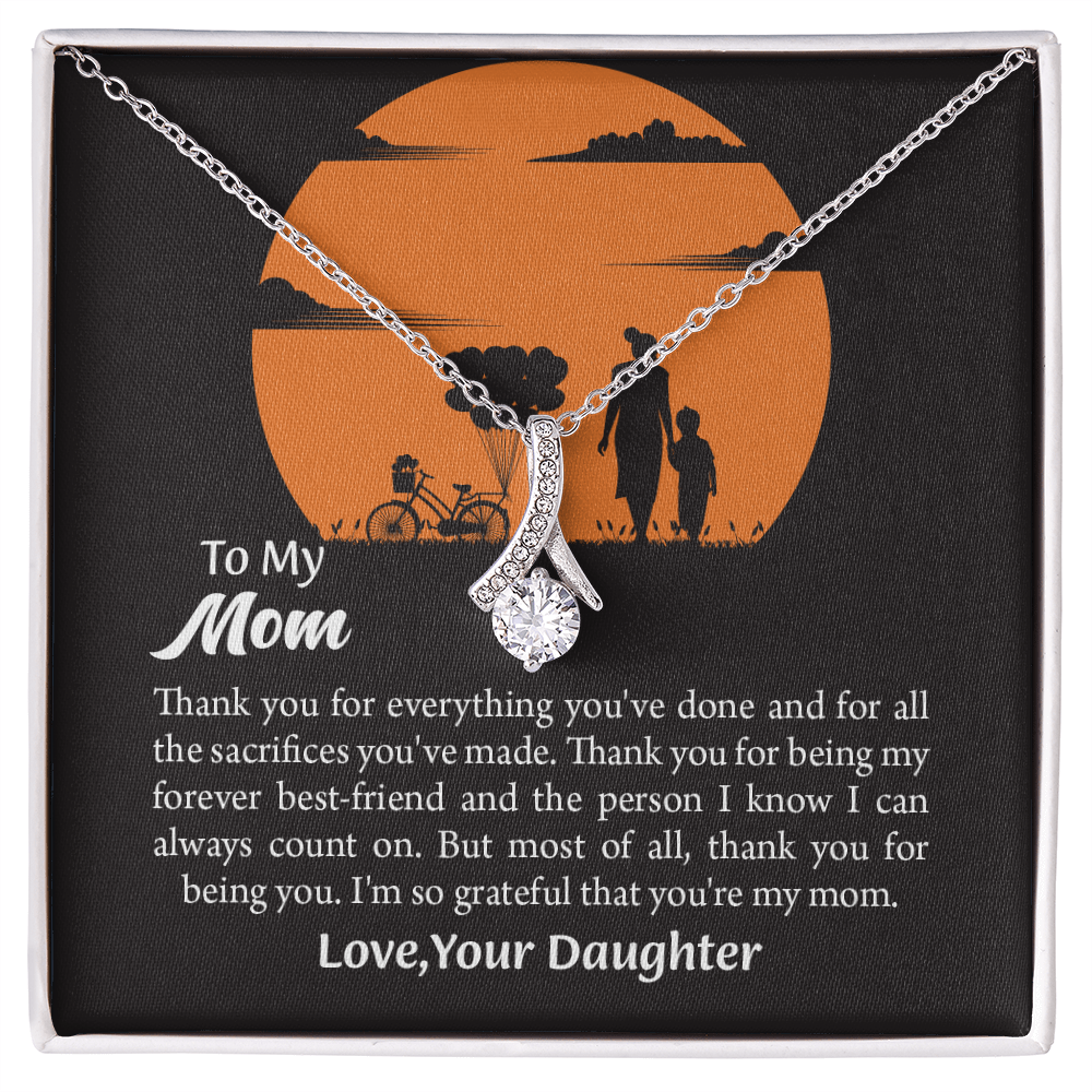 Gift For Mom, Mom from Daughter Alluring Beauty Necklace Gift,  Mothers Day Gift,  Birthday Gift