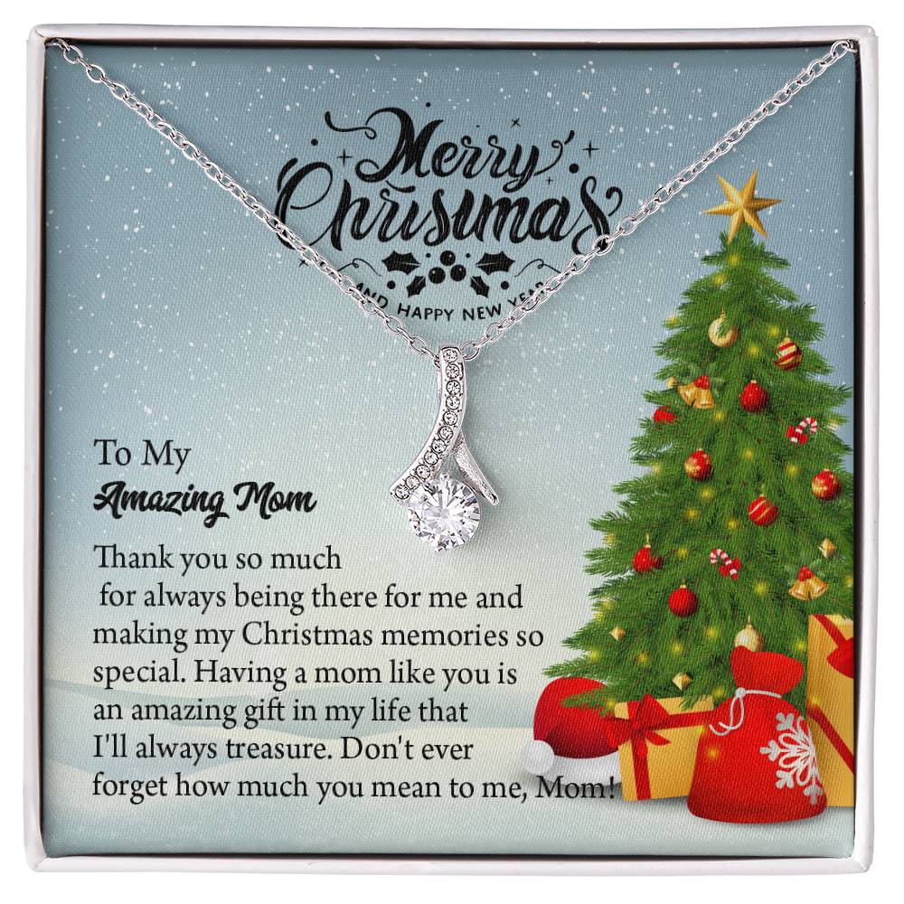 UNIDAZE To My Mom, Christmas Gift For Mom, Gift for Mom, Christmas Gift, Gift for her, Mom Gift, Jewelry Necklace Gift, Necklace with Message Card ShineOn Fulfillment C30084TG C30084TY PB23-WOOD PT-4363 TNM-1 USER-188348