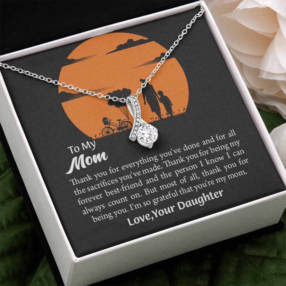 Gift For Mom, Mom from Daughter Alluring Beauty Necklace Gift,  Mothers Day Gift,  Birthday Gift