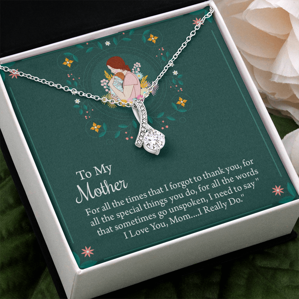 To My Mother Necklace, Thoughtful Present from Son, Mom Necklace From daughter, Mothers Day Gift for Mom