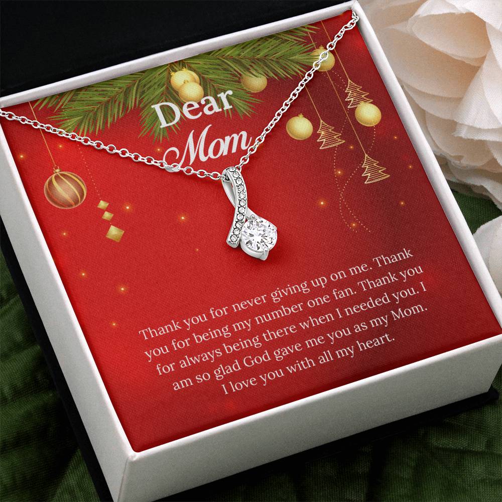 UNIDAZE Christmas Gift For Mom, To My Mom, Gift for Mom, Christmas Gift, Gift for her, Mom Gift, Jewelry Necklace Gift, Necklace with Message Card ShineOn Fulfillment C30084TG C30084TY PB23-WOOD PT-4363 TNM-1 USER-188348