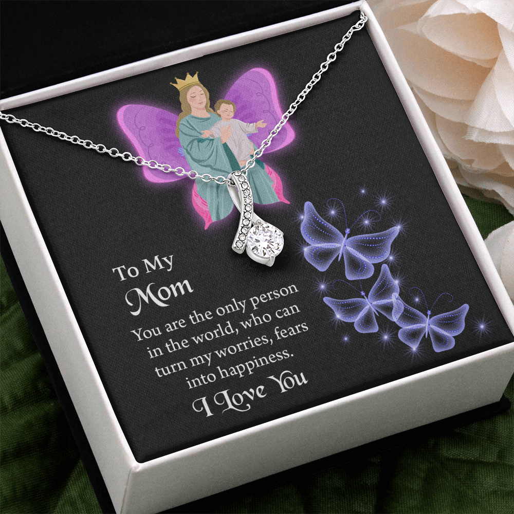 To My Mom  Alluring Beauty Necklace, Jewelry for Mom, Gift for Mom, Mothers Day Necklace