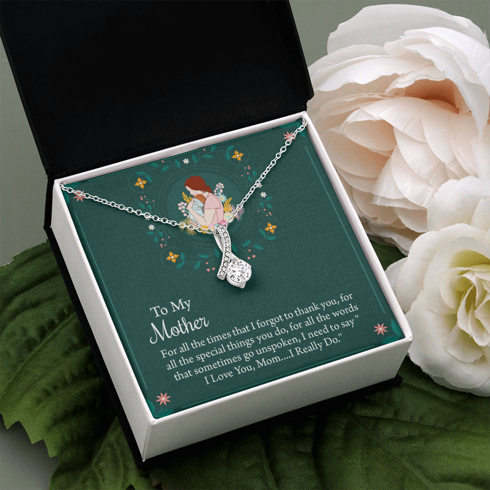 To My Mother Necklace, Thoughtful Present from Son, Mom Necklace From daughter, Mothers Day Gift for Mom