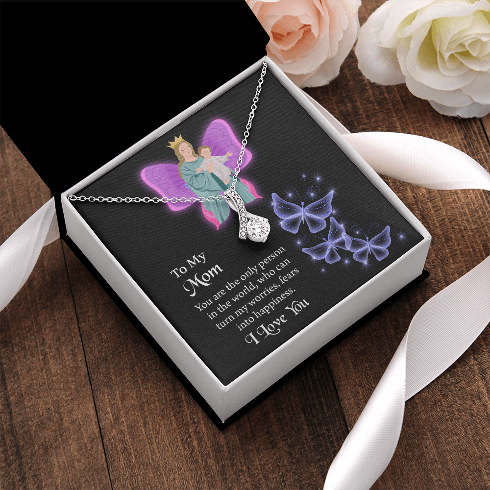 To My Mom  Alluring Beauty Necklace, Jewelry for Mom, Gift for Mom, Mothers Day Necklace