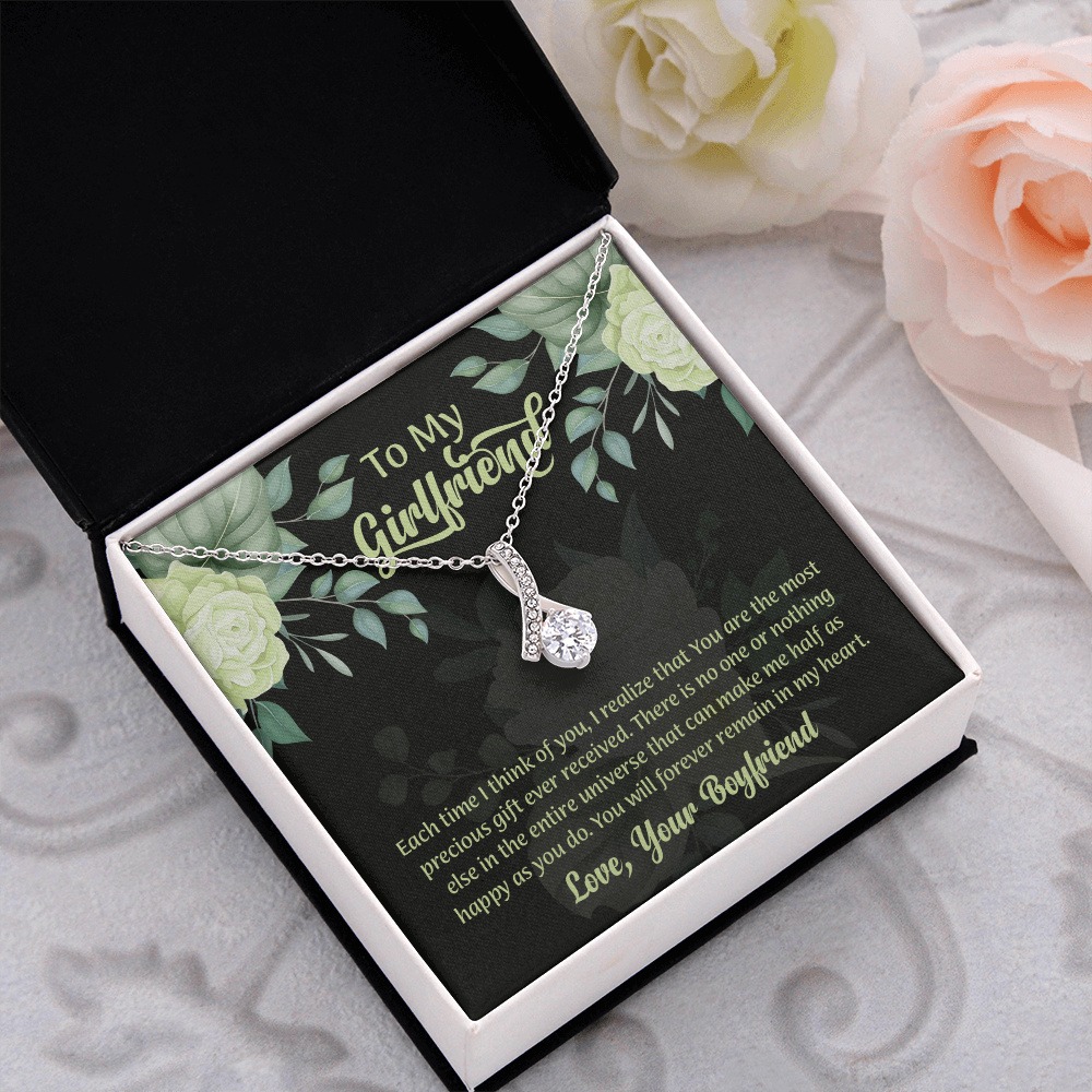 To My Girlfriend Alluring Beauty Necklace, Gift for Girlfriend, Anniversary Gift for Girlfriend, Girlfriend Birthday Gift