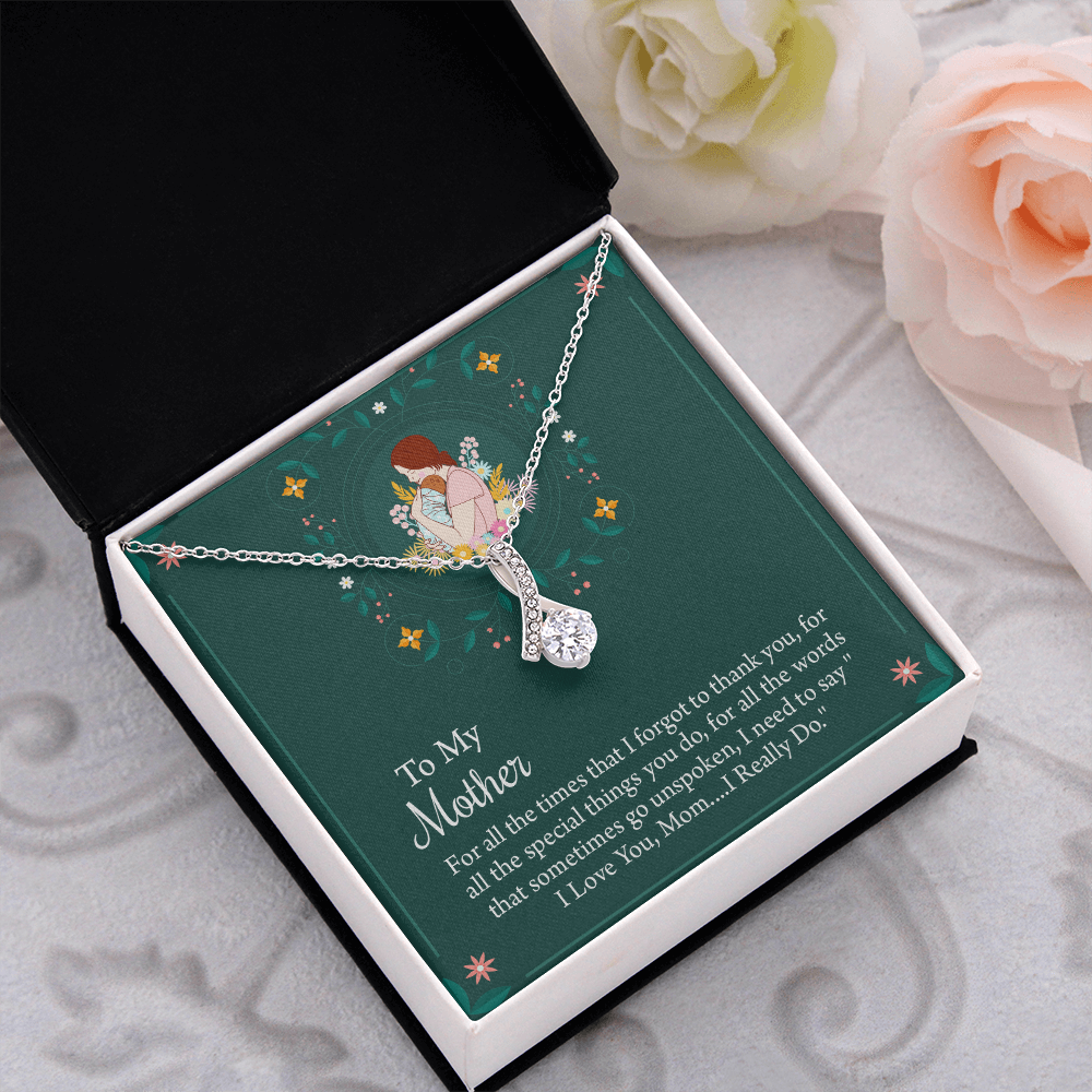 To My Mother Necklace, Thoughtful Present from Son, Mom Necklace From daughter, Mothers Day Gift for Mom
