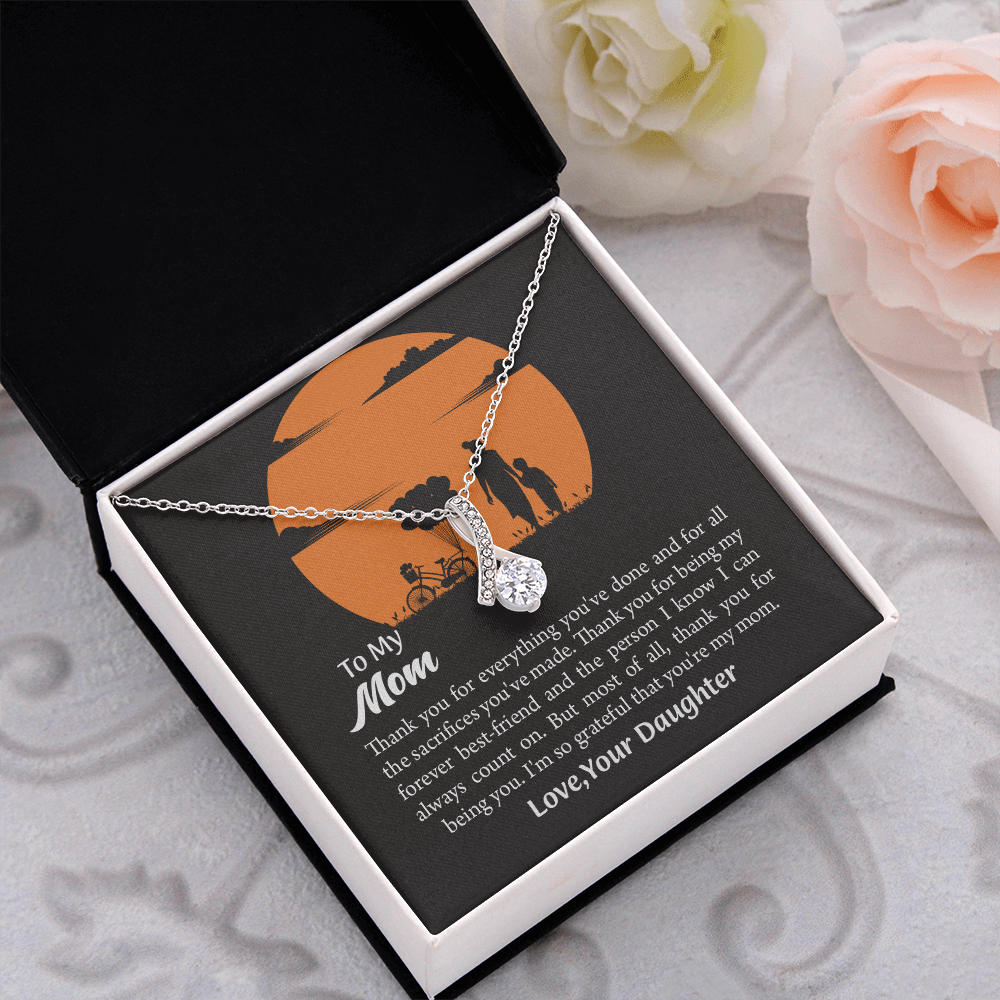 Gift For Mom, Mom from Daughter Alluring Beauty Necklace Gift,  Mothers Day Gift,  Birthday Gift