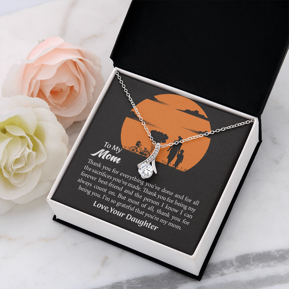Gift For Mom, Mom from Daughter Alluring Beauty Necklace Gift,  Mothers Day Gift,  Birthday Gift