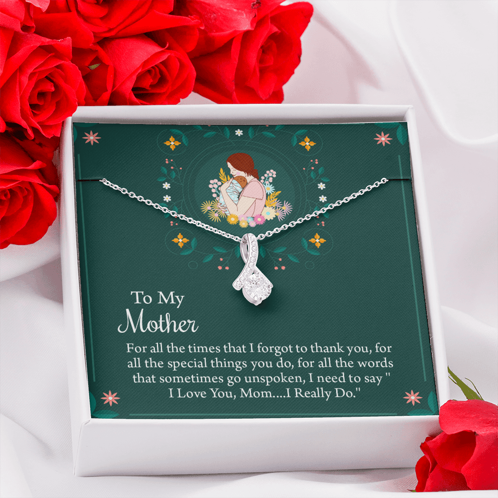 To My Mother Necklace, Thoughtful Present from Son, Mom Necklace From daughter, Mothers Day Gift for Mom