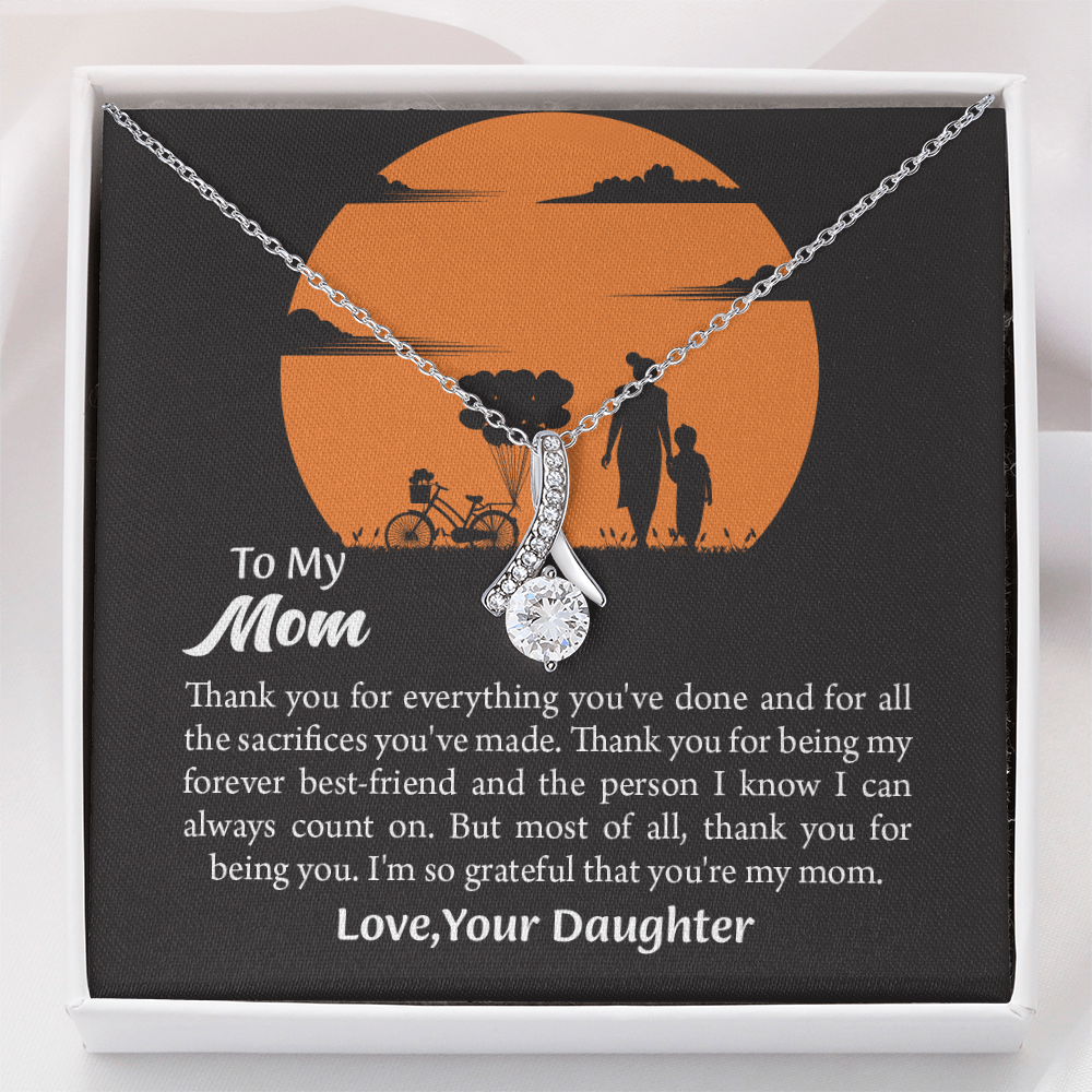 Gift For Mom, Mom from Daughter Alluring Beauty Necklace Gift,  Mothers Day Gift,  Birthday Gift