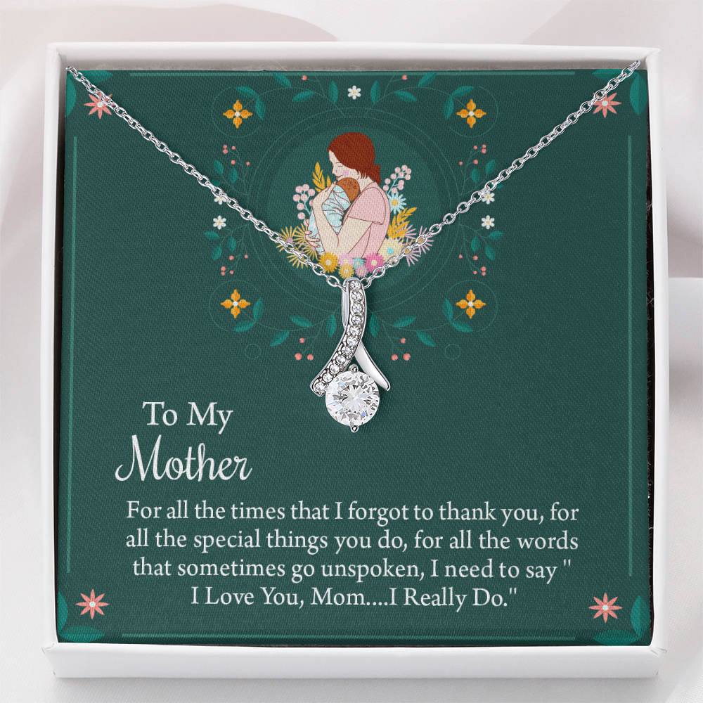 To My Mother Necklace, Thoughtful Present from Son, Mom Necklace From daughter, Mothers Day Gift for Mom