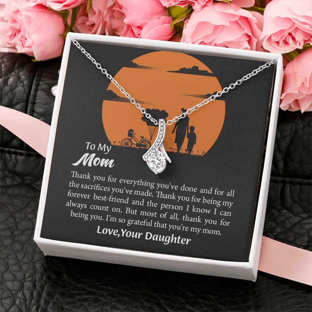 Gift For Mom, Mom from Daughter Alluring Beauty Necklace Gift,  Mothers Day Gift,  Birthday Gift