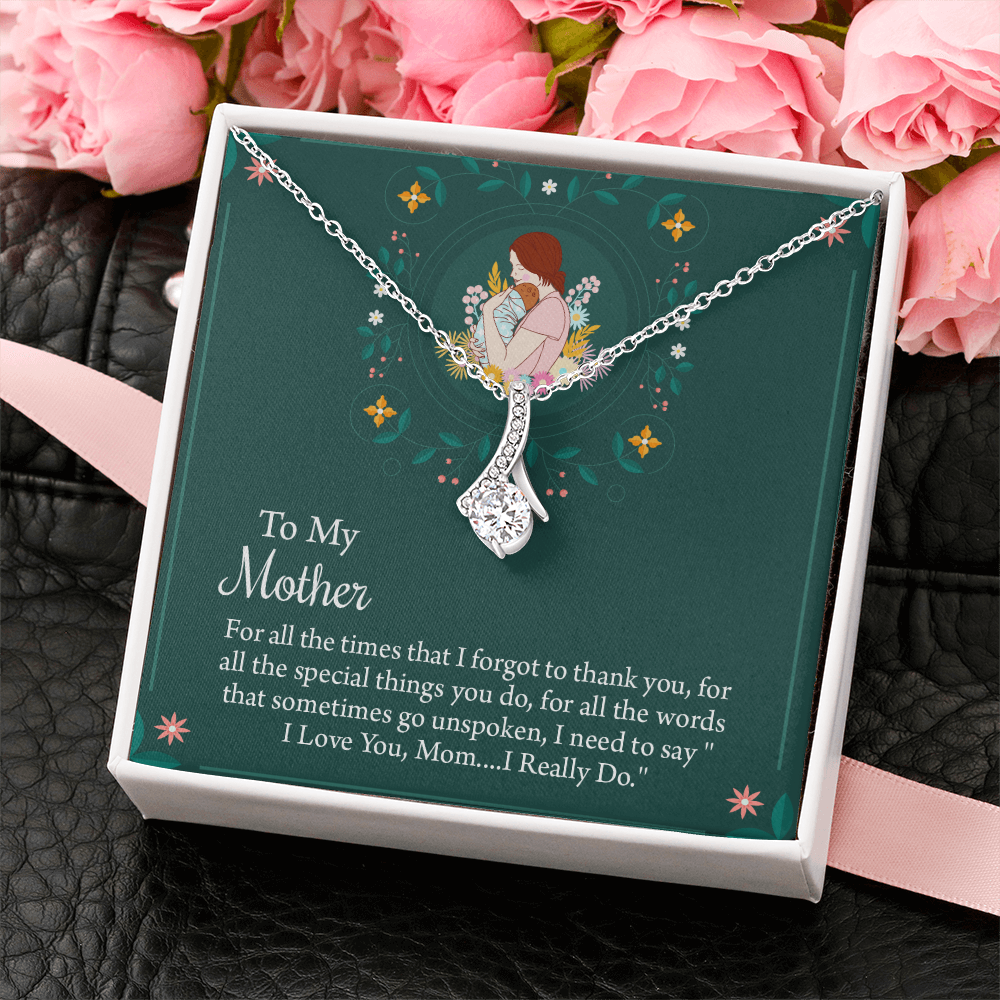 To My Mother Necklace, Thoughtful Present from Son, Mom Necklace From daughter, Mothers Day Gift for Mom