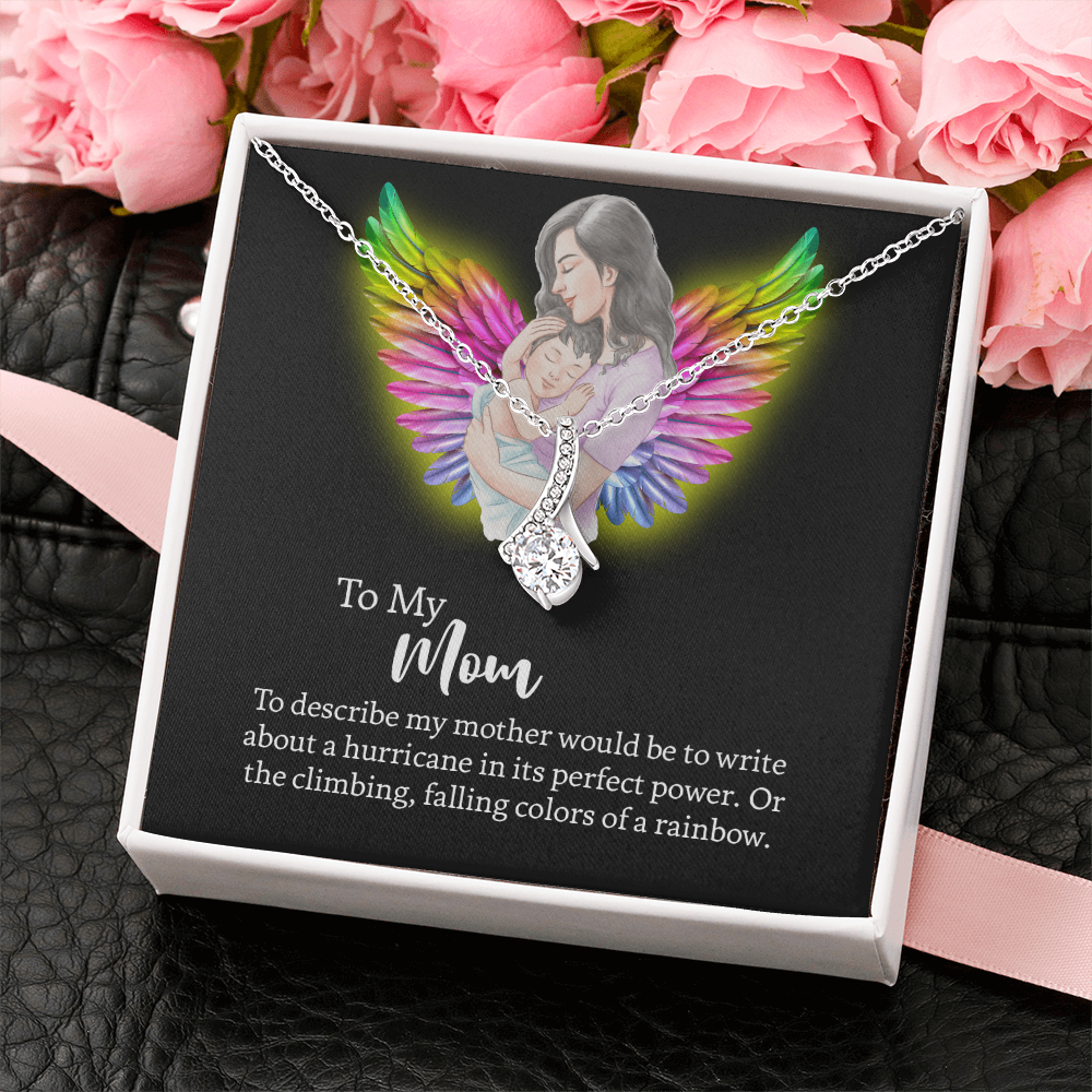 To My Mom Alluring Beauty Necklace, Jewelry for Mom, Gift for Mom, Mothers Day Necklace To Mom