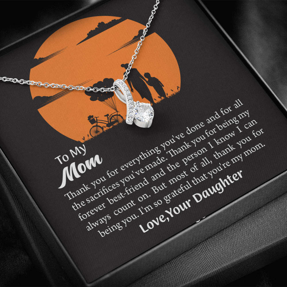 Gift For Mom, Mom from Daughter Alluring Beauty Necklace Gift,  Mothers Day Gift,  Birthday Gift