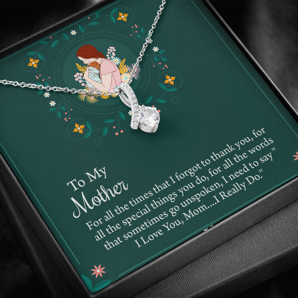 To My Mother Necklace, Thoughtful Present from Son, Mom Necklace From daughter, Mothers Day Gift for Mom