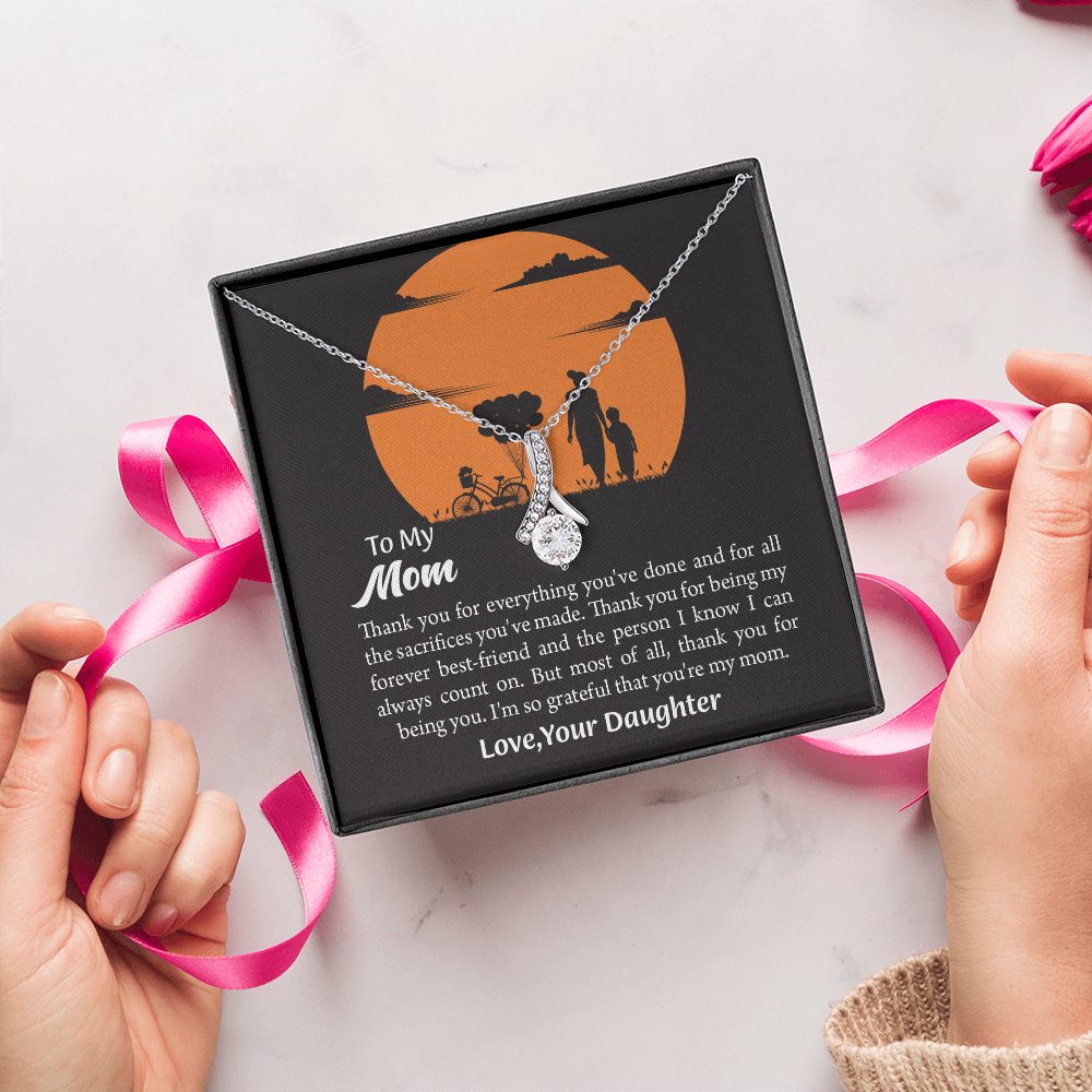 Gift For Mom, Mom from Daughter Alluring Beauty Necklace Gift,  Mothers Day Gift,  Birthday Gift