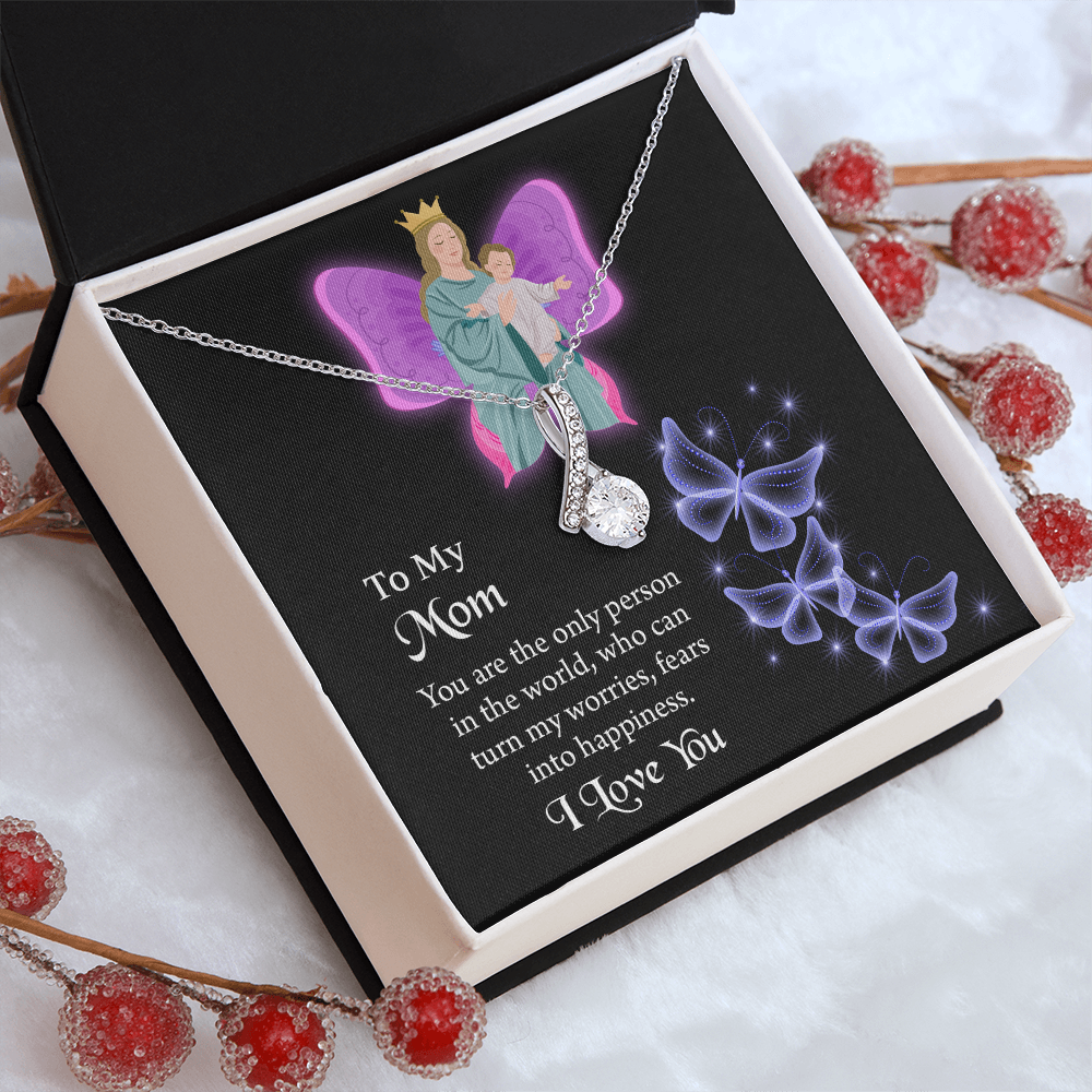 To My Mom  Alluring Beauty Necklace, Jewelry for Mom, Gift for Mom, Mothers Day Necklace
