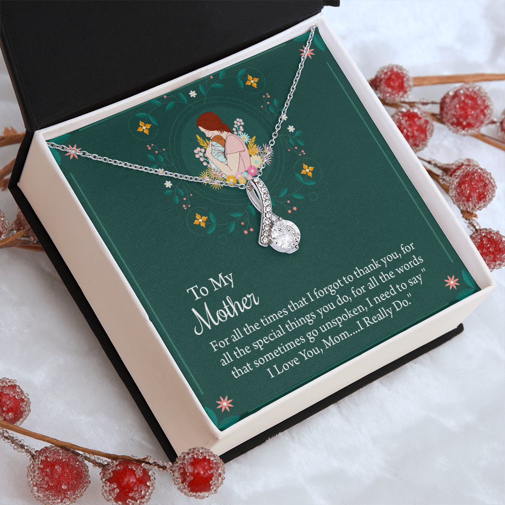 To My Mother Necklace, Thoughtful Present from Son, Mom Necklace From daughter, Mothers Day Gift for Mom