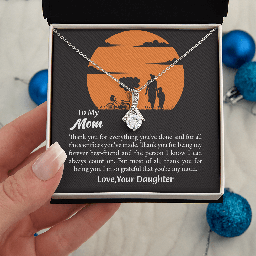 Gift For Mom, Mom from Daughter Alluring Beauty Necklace Gift,  Mothers Day Gift,  Birthday Gift