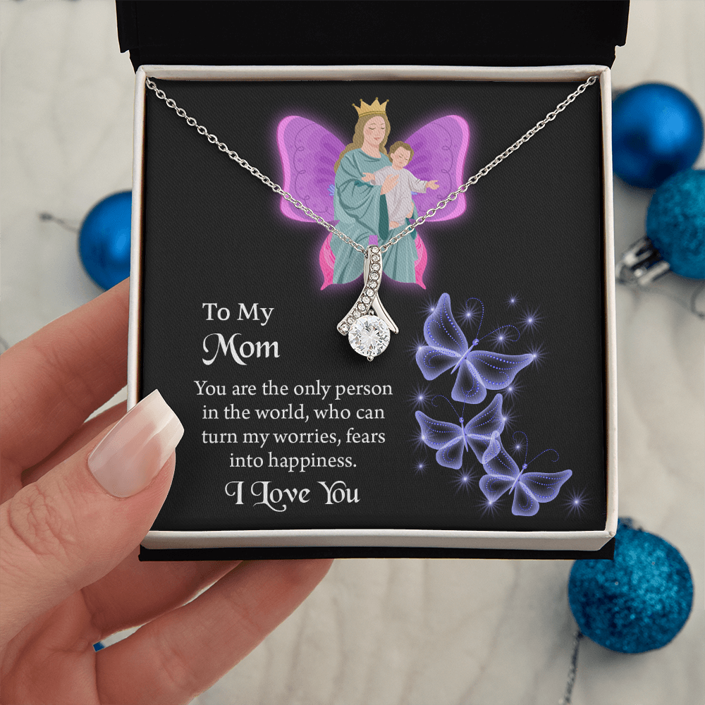 To My Mom  Alluring Beauty Necklace, Jewelry for Mom, Gift for Mom, Mothers Day Necklace