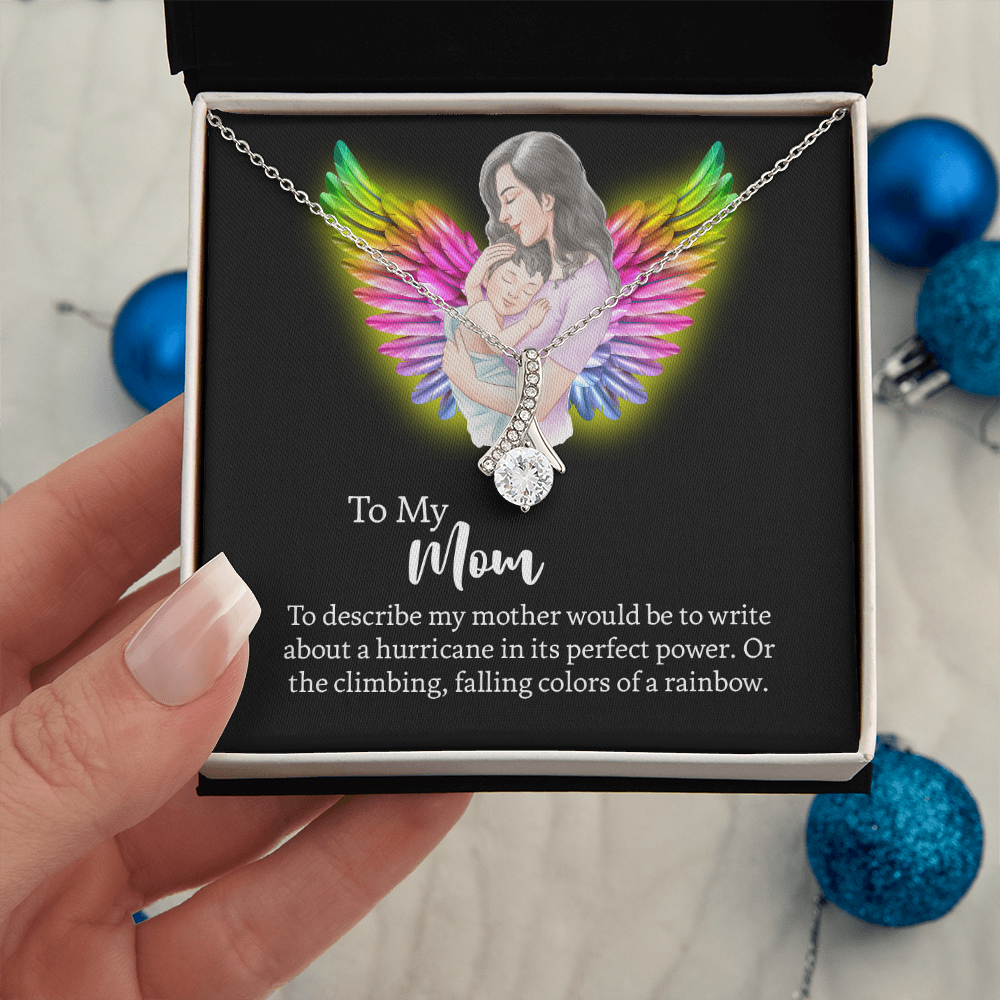 To My Mom Alluring Beauty Necklace, Jewelry for Mom, Gift for Mom, Mothers Day Necklace To Mom