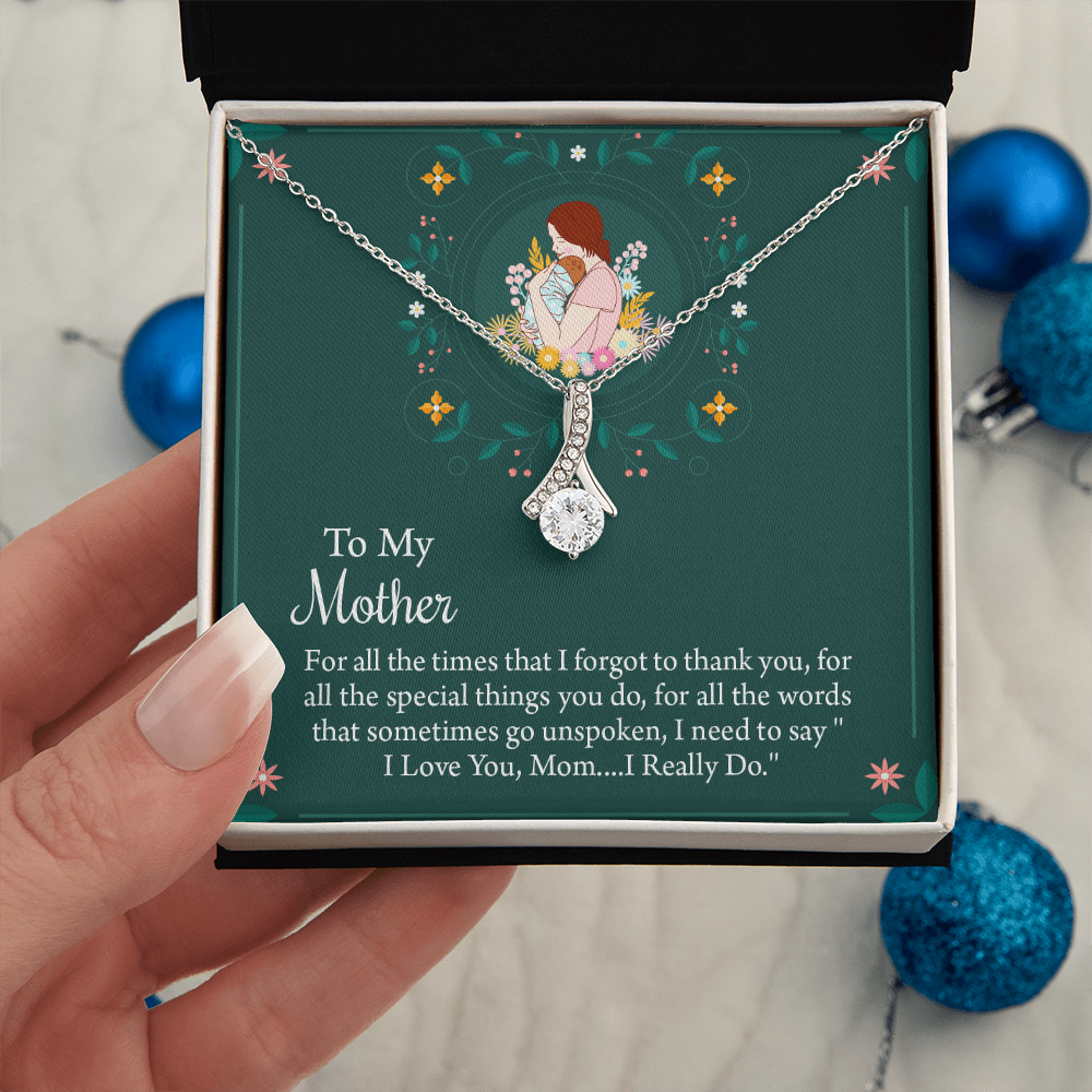 To My Mother Necklace, Thoughtful Present from Son, Mom Necklace From daughter, Mothers Day Gift for Mom