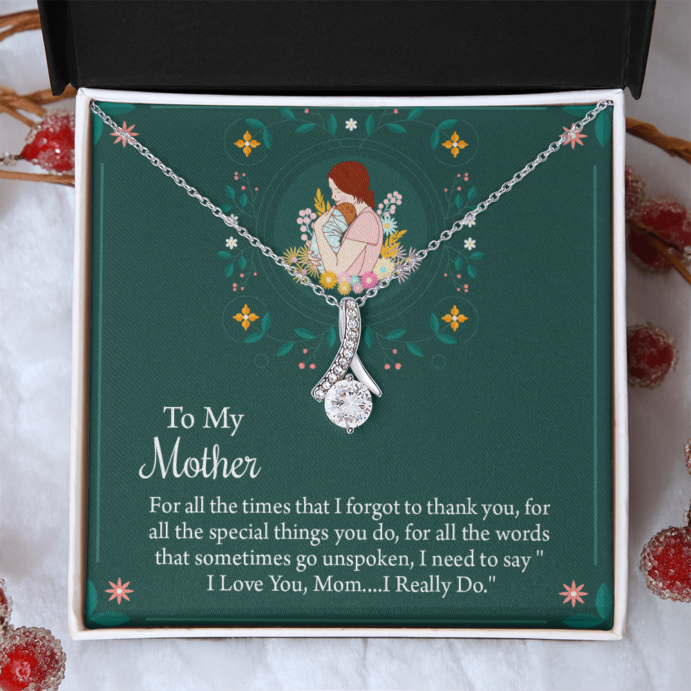 To My Mother Necklace, Thoughtful Present from Son, Mom Necklace From daughter, Mothers Day Gift for Mom