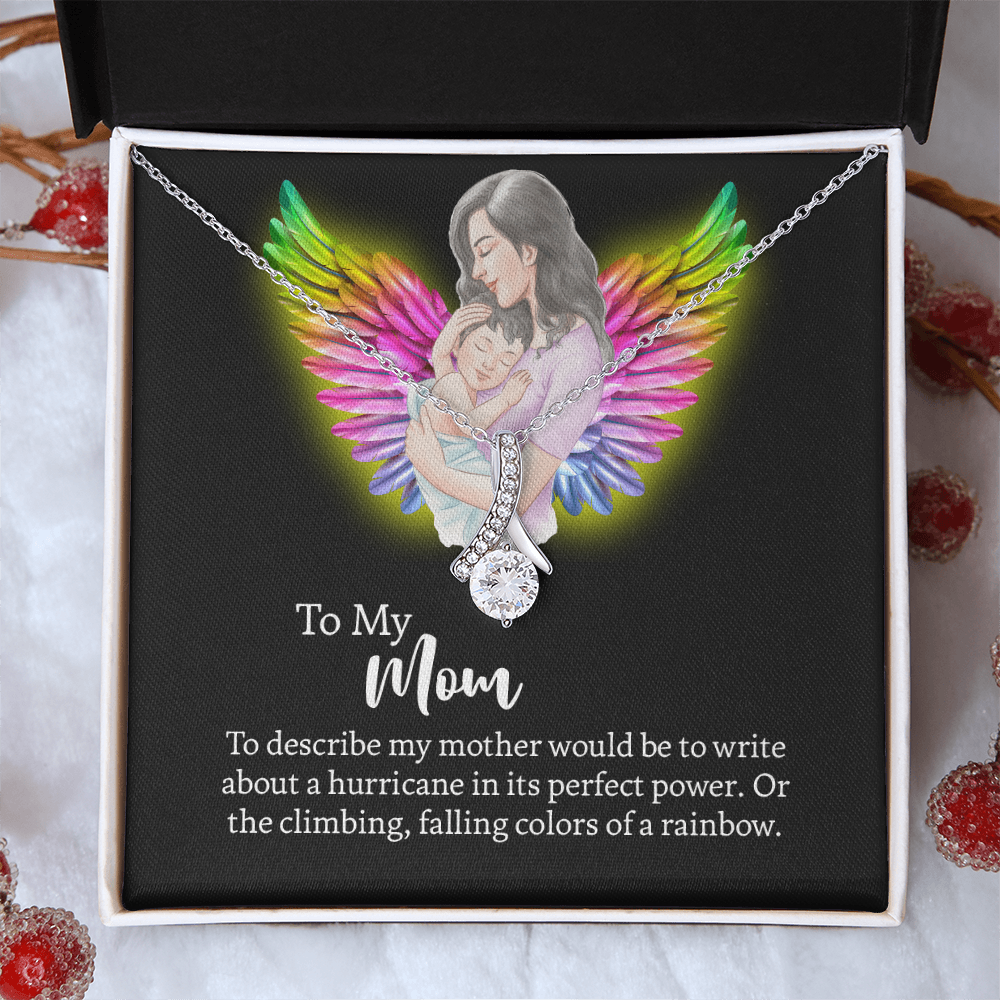 To My Mom Alluring Beauty Necklace, Jewelry for Mom, Gift for Mom, Mothers Day Necklace To Mom