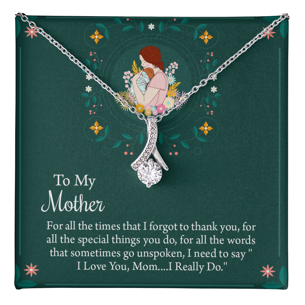 To My Mother Necklace, Thoughtful Present from Son, Mom Necklace From daughter, Mothers Day Gift for Mom