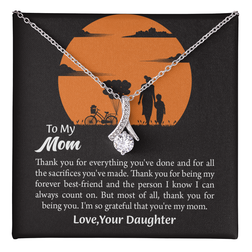 Gift For Mom, Mom from Daughter Alluring Beauty Necklace Gift,  Mothers Day Gift,  Birthday Gift
