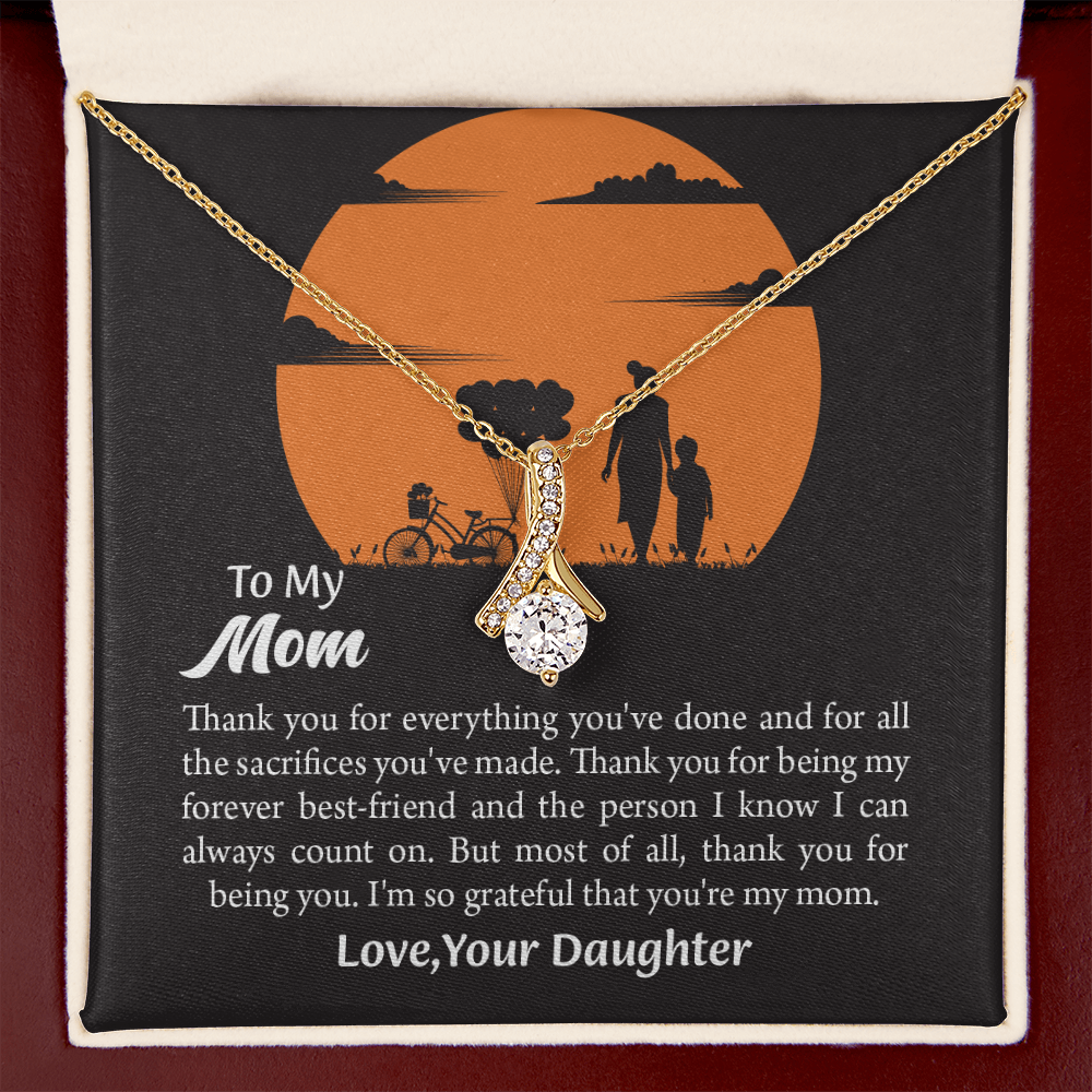 Gift For Mom, Mom from Daughter Alluring Beauty Necklace Gift,  Mothers Day Gift,  Birthday Gift