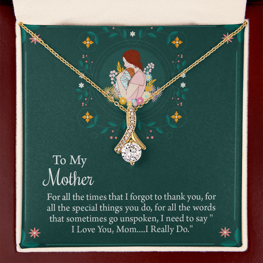 To My Mother Necklace, Thoughtful Present from Son, Mom Necklace From daughter, Mothers Day Gift for Mom