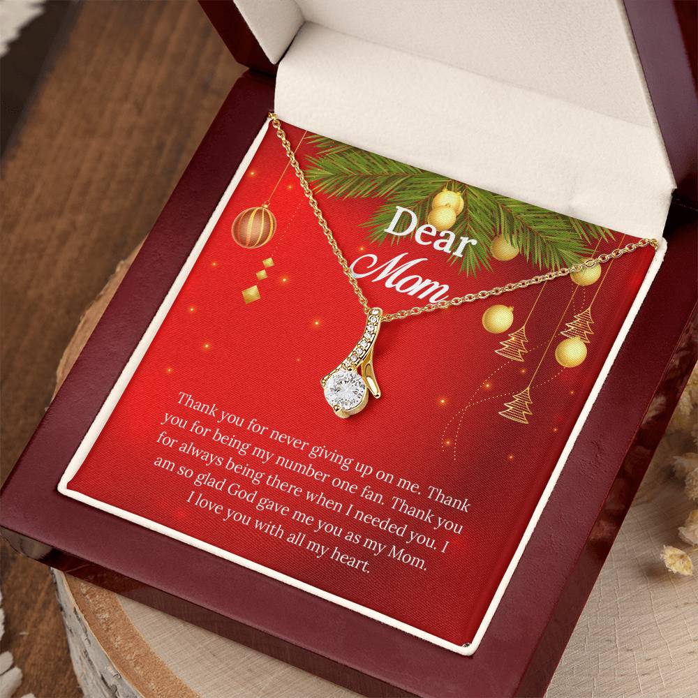 UNIDAZE Christmas Gift For Mom, To My Mom, Gift for Mom, Christmas Gift, Gift for her, Mom Gift, Jewelry Necklace Gift, Necklace with Message Card ShineOn Fulfillment C30084TG C30084TY PB23-WOOD PT-4363 TNM-1 USER-188348