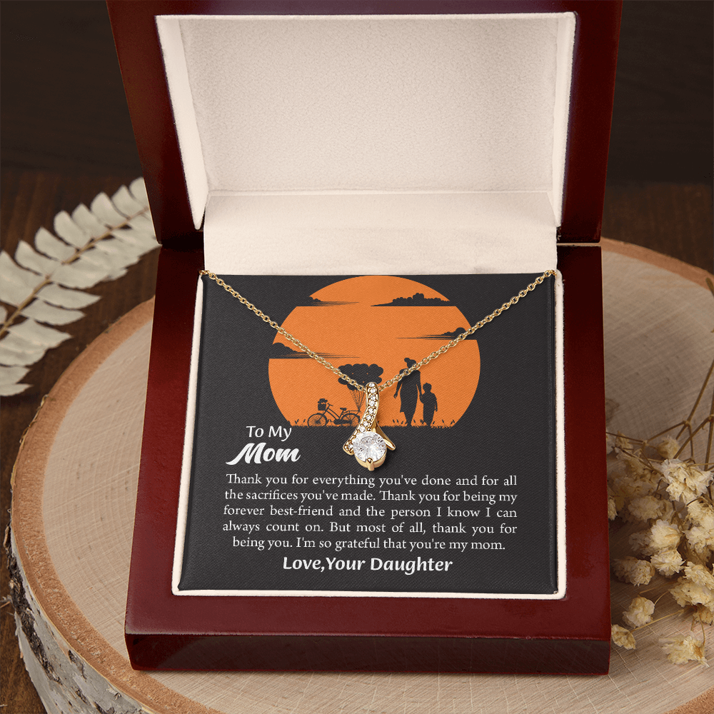 Gift For Mom, Mom from Daughter Alluring Beauty Necklace Gift,  Mothers Day Gift,  Birthday Gift