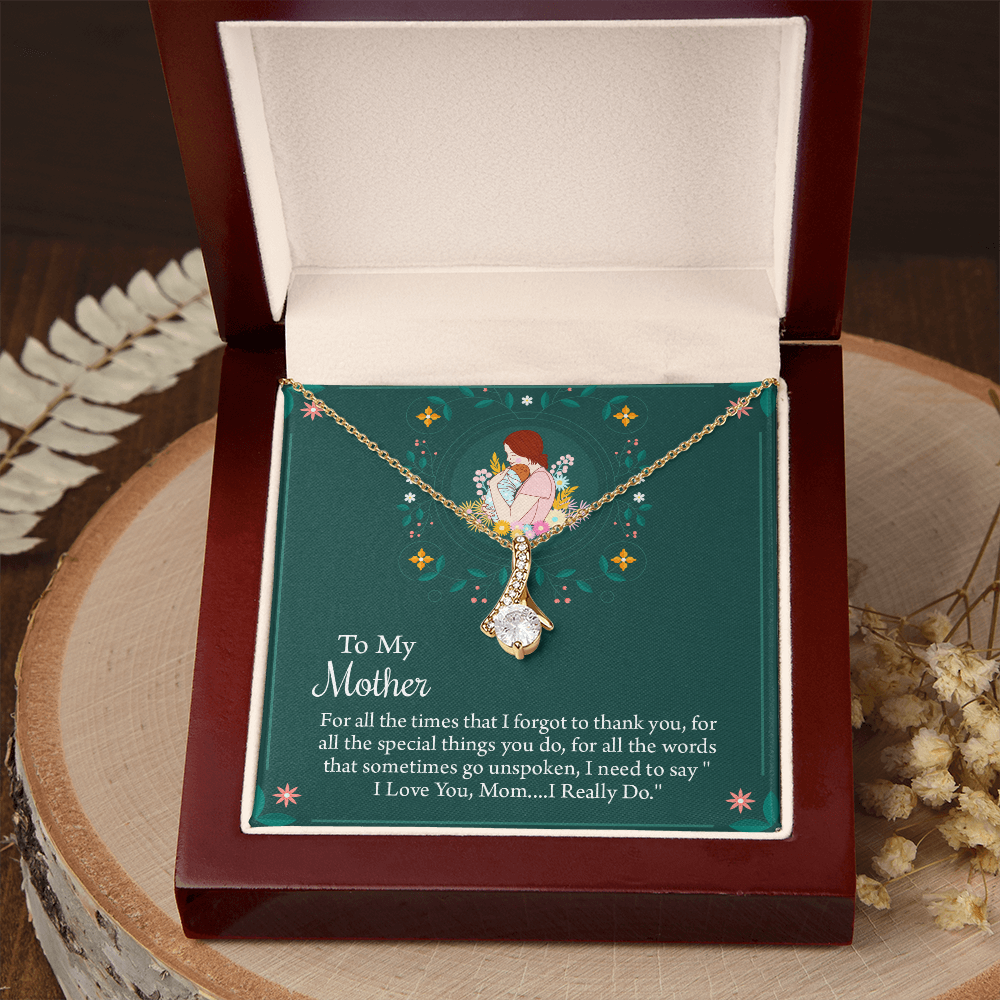 To My Mother Necklace, Thoughtful Present from Son, Mom Necklace From daughter, Mothers Day Gift for Mom