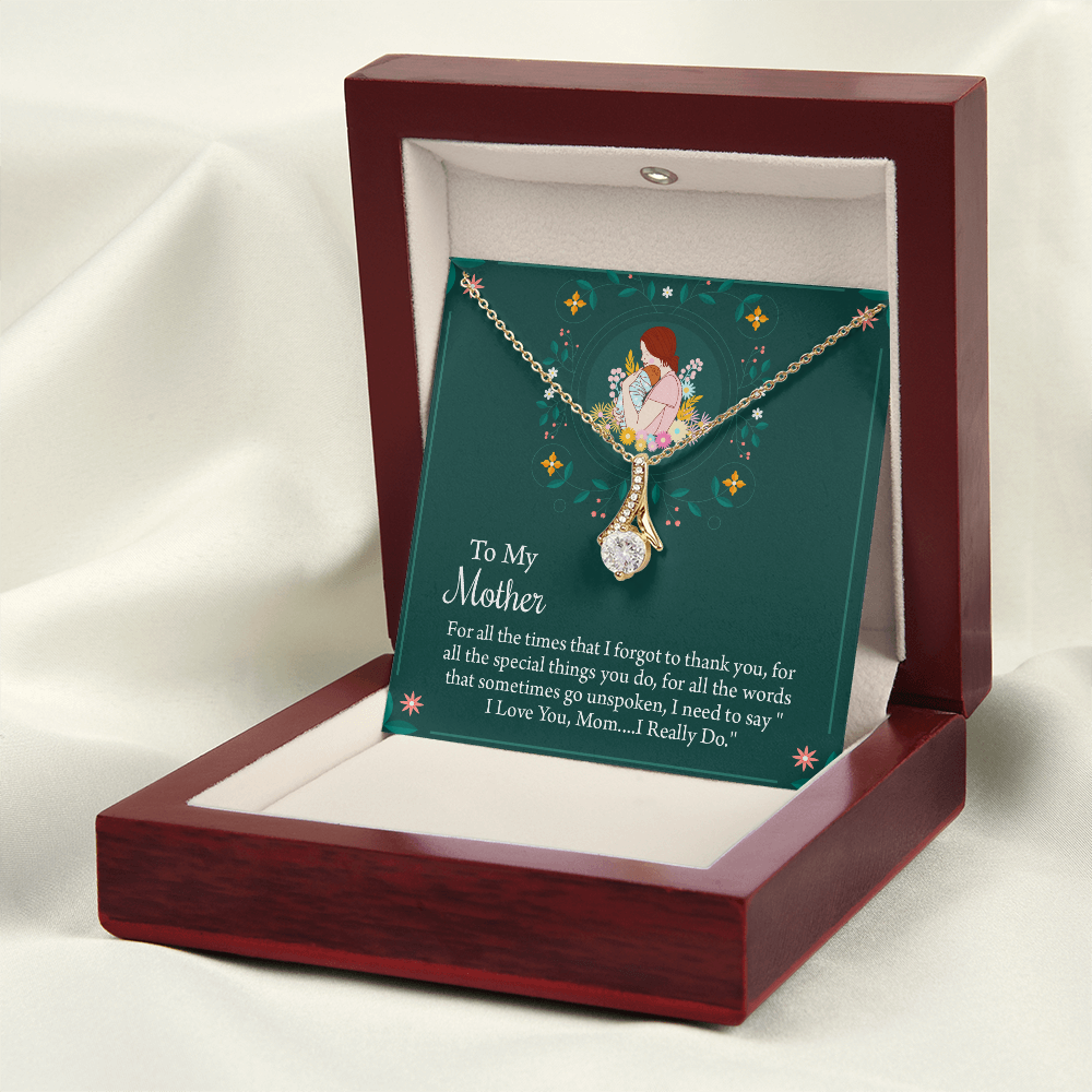 To My Mother Necklace, Thoughtful Present from Son, Mom Necklace From daughter, Mothers Day Gift for Mom