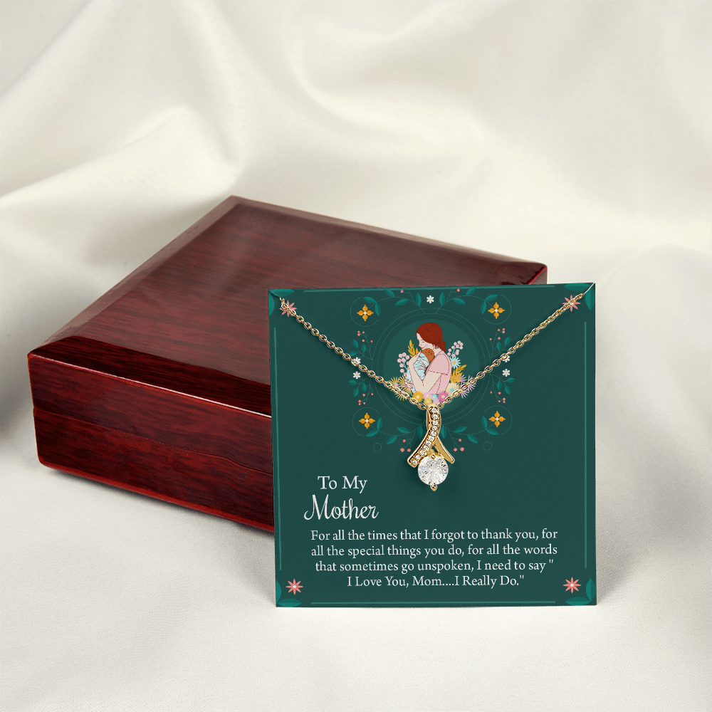 To My Mother Necklace, Thoughtful Present from Son, Mom Necklace From daughter, Mothers Day Gift for Mom