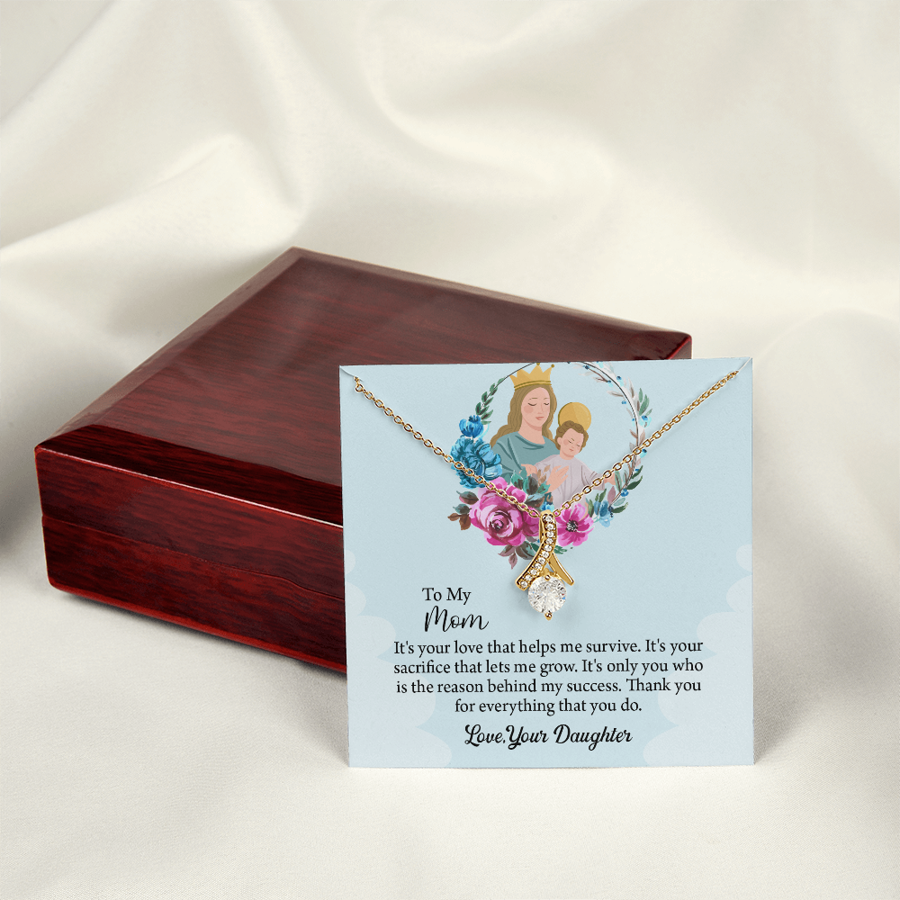 To My Mom Gift Alluring Beauty Necklace, Mothers Day Necklace, Birthday Gift From Daughter, Gift For Mom