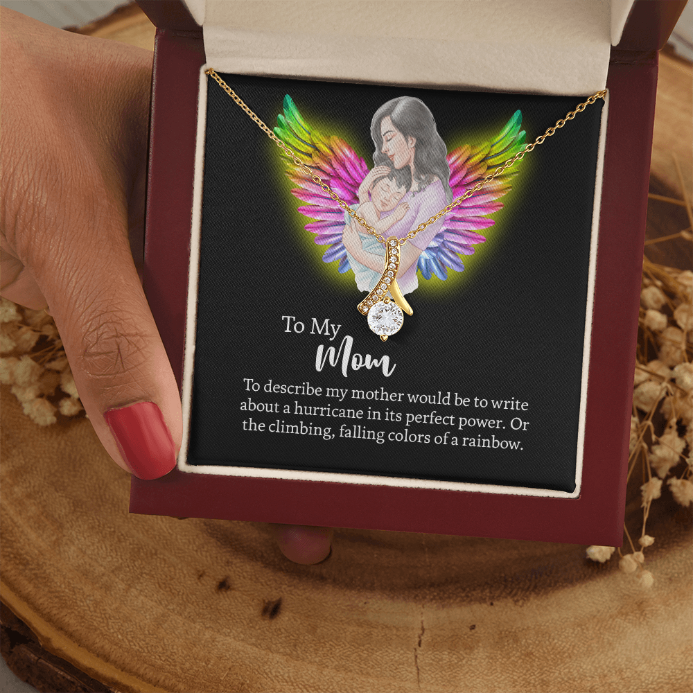 To My Mom Alluring Beauty Necklace, Jewelry for Mom, Gift for Mom, Mothers Day Necklace To Mom